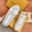 Louis Vuitton Men's LV Trainer Sneakers In Beige Monogram Denim