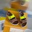Louis Vuitton LV Trainer Mules In Brown Suede Leather