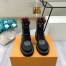 Louis Vuitton LV Beaubourg Ankle Boots In Black Leather