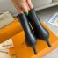 Louis Vuitton Rotary Ankle Boots In Black Calfskin