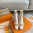 Louis Vuitton Rotary Ankle Boots In White Calfskin