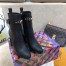 Louis Vuitton Silhouette Ankle Boots In Black Calfskin