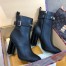 Louis Vuitton Silhouette Ankle Boots In Black Calfskin