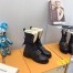 Louis Vuitton Metropolis Flat Ranger Boots with Shearling
