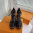 Louis Vuitton Territory Flat Ranger Boots In Black Calfskin