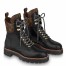 Louis Vuitton Territory Flat Ranger Boots In Black Calfskin
