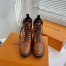 Louis Vuitton Territory Flat Ranger Boots In Brown Calfskin
