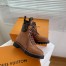 Louis Vuitton Territory Flat Ranger Boots In Brown Calfskin