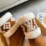 Louis Vuitton Snowdrop Flat Ankle Boots In Brown Suede with Shearling