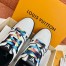 Louis Vuitton Men's White/Black LV Trainer Sneakers with #54