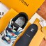 Louis Vuitton Men's White/Black LV Trainer Sneakers with #54