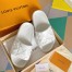 Louis Vuitton Waterfront Mules In White Monogram Rubber