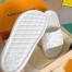 Louis Vuitton Waterfront Mules In White Monogram Rubber