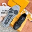 Louis Vuitton Men's LV Trainer Sneakers In Black Denim Leather