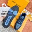 Louis Vuitton Men's LV Trainer Sneakers In Blue Denim Leather
