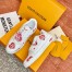 Louis Vuitton LV Trainer Sneakers with Red Heart Logo