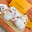 Louis Vuitton LV Trainer Sneakers with Red Heart Logo