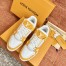 Louis Vuitton Men's LV Trainer Sneakers In Yellow Denim with Leather