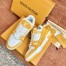 Louis Vuitton Men's LV Trainer Sneakers In Yellow Denim with Leather