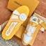 Louis Vuitton Men's LV Trainer Sneakers In Yellow Denim with Leather