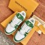 Louis Vuitton Men's LV Trainer Sneakers In Green Denim with Leather