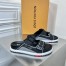 Louis Vuitton LV Trainer Mules In Black Leather