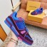 Louis Vuitton Men's LV Trainer Sneakers In Purple Crystals