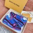 Louis Vuitton Men's LV Trainer Sneakers In Purple Crystals