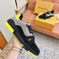 Louis Vuitton Men's LV Trainer Sneakers In Black Crystals