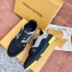 Louis Vuitton Men's LV Trainer Sneakers In Black Crystals