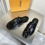 Louis Vuitton Major Open-back Loafers In Black Leather