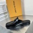 Louis Vuitton Major Open-back Loafers In Black Leather