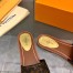 Louis Vuitton Lock It Flat Mules In Perforated Monogram Canvas