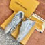 Louis Vuitton Men'sLV Trainer Sneakers In Metallic Canvas