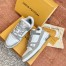 Louis Vuitton Men's LV Trainer Sneakers In White/Grey Leather