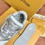 Louis Vuitton Men's LV Trainer Sneakers In White/Grey Leather