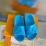 Louis Vuitton Waterfront Mules In Blue Monogram Rubber