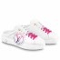 Louis Vuitton Time Out Open Back Sneakers with Fuchsia Printed 