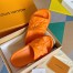 Louis Vuitton Waterfront Mules In Orange Monogram Rubber