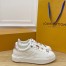 Louis Vuitton Time Out Sneakers with Pink Lace Accessories