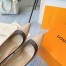 Louis Vuitton Signature Pumps in Nude Leather with Monogram Canvas