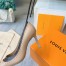 Louis Vuitton Signature Pumps in Nude Leather with Monogram Canvas
