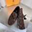 Louis Vuitton LV Driver Moccasin In Brown Monogram Suede Leather