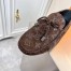 Louis Vuitton LV Driver Moccasin In Brown Monogram Suede Leather