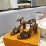Louis Vuitton Silhouette Sandals In Perforated Monogram Canvas