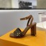 Louis Vuitton Silhouette Sandals In Perforated Monogram Canvas
