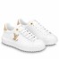 Louis Vuitton Time Out Sneakers with Gold Strass LV Initials