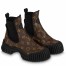 Louis Vuitton Ruby Flat Ankle Boots In Monogram Canvas