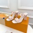 Louis Vuitton Silhouette Mules In Monogram-embossed Leather