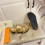 Louis Vuitton Bom Dia Comfort Mules In Gold Metallic Leather